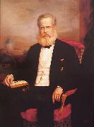 Delfim da Camara Portrait of Dom Pedro II oil